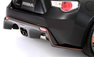 DAMD BRZ リアディフューザー+マフラー