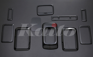 ハイエース インテリアパネル ピアノブラック目