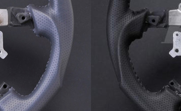 ハイエース ウッドステアリング ピアノブラック